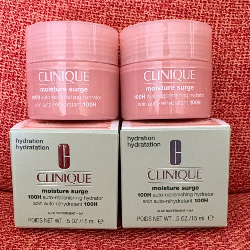 Lot of 4 Clinique Moisture Surge 100H Hydrator in Travel Size NIB
